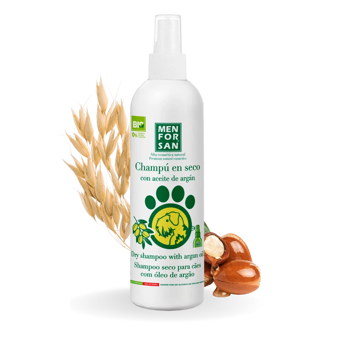 Champú en seco con aceite de argán para perros — 250 ml
