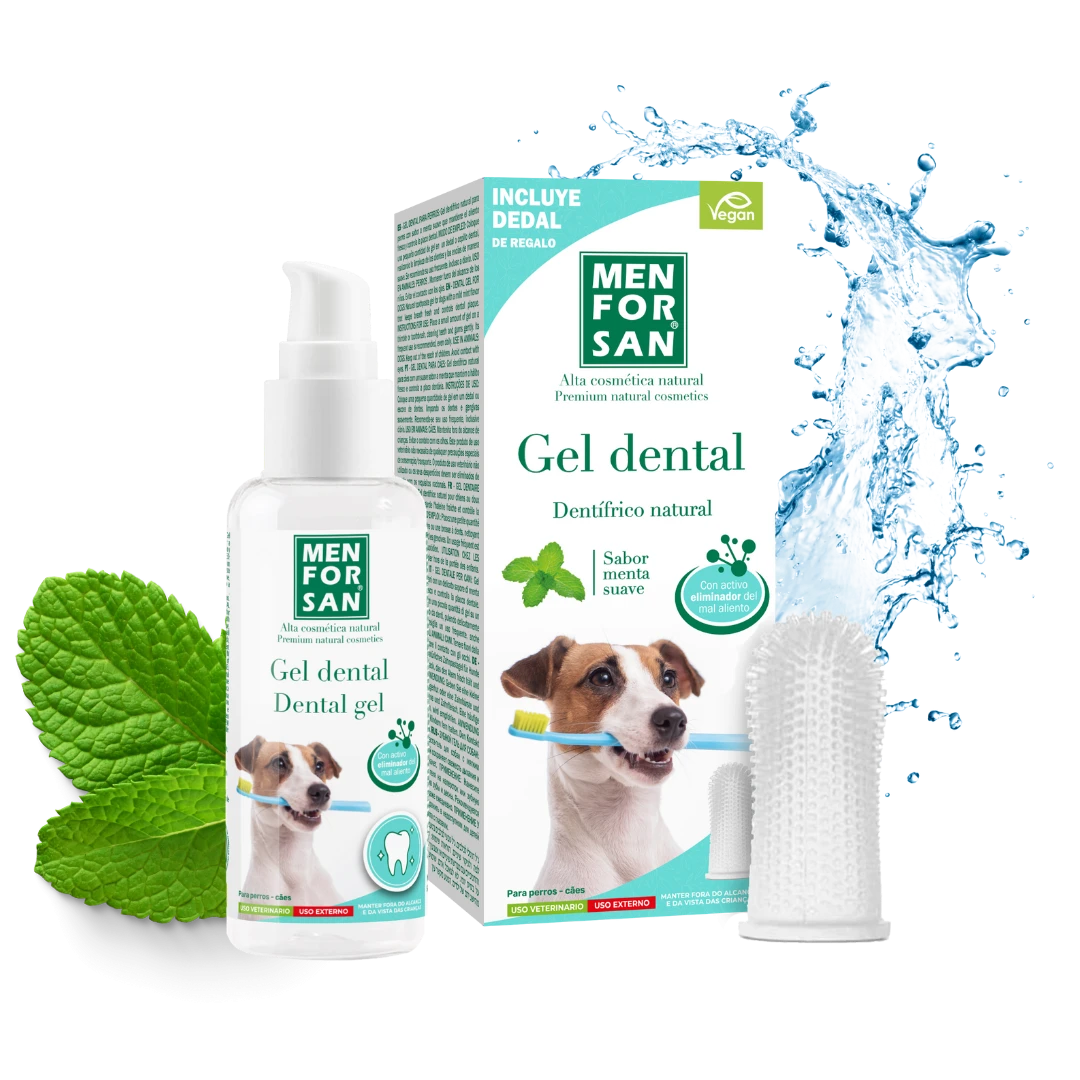 Gel dental para perros con dedal — 60 ml