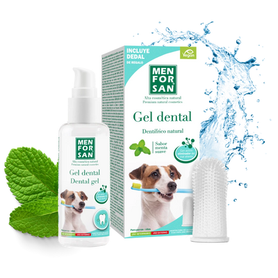 Gel dental para perros con dedal — 60 ml