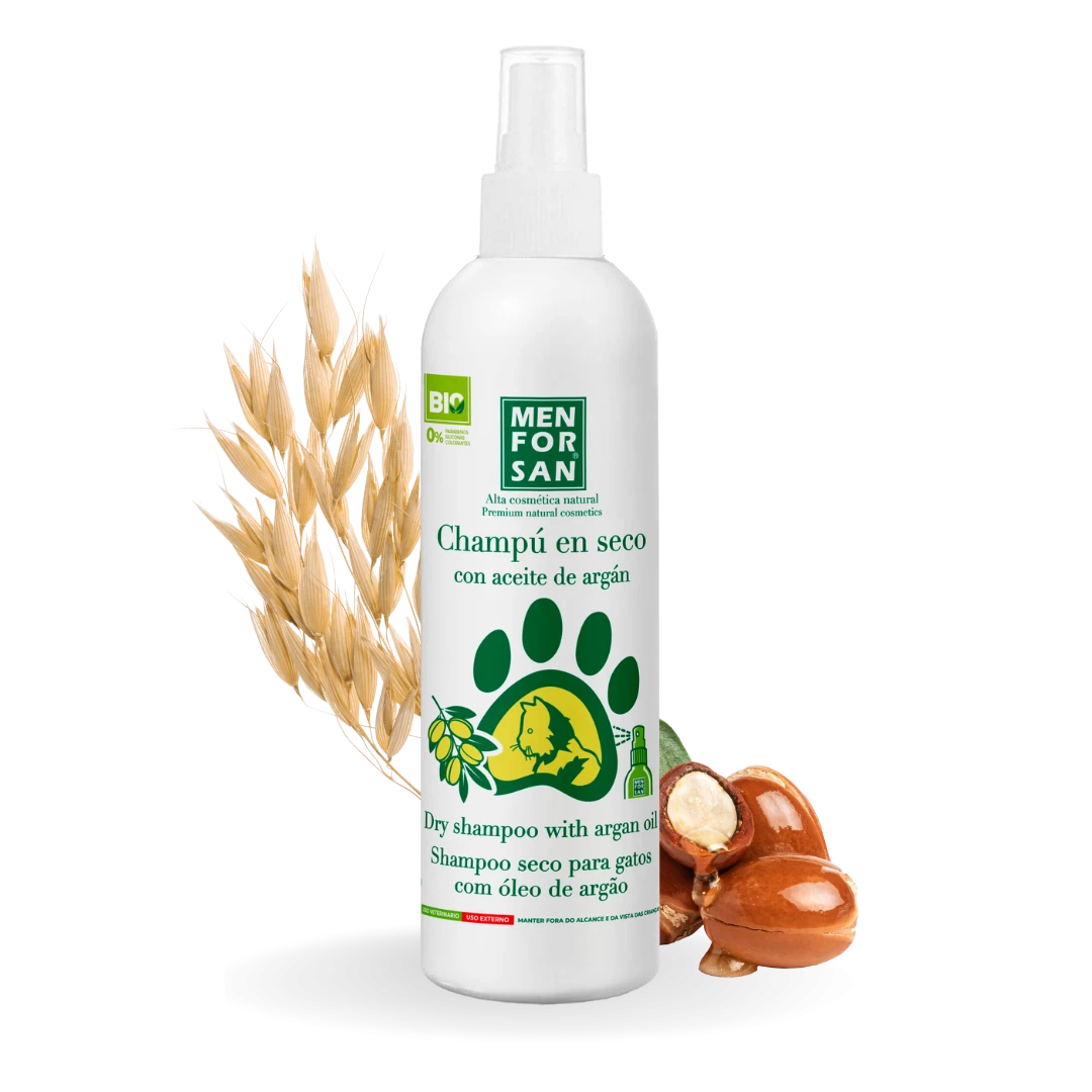 Champú en seco con aceite de argán para gatos — 250 ml