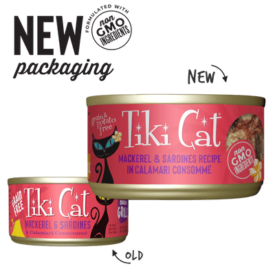 Tiki Cat | Grill Makaha, caballa, sardina y calamar — transición de envase oficial