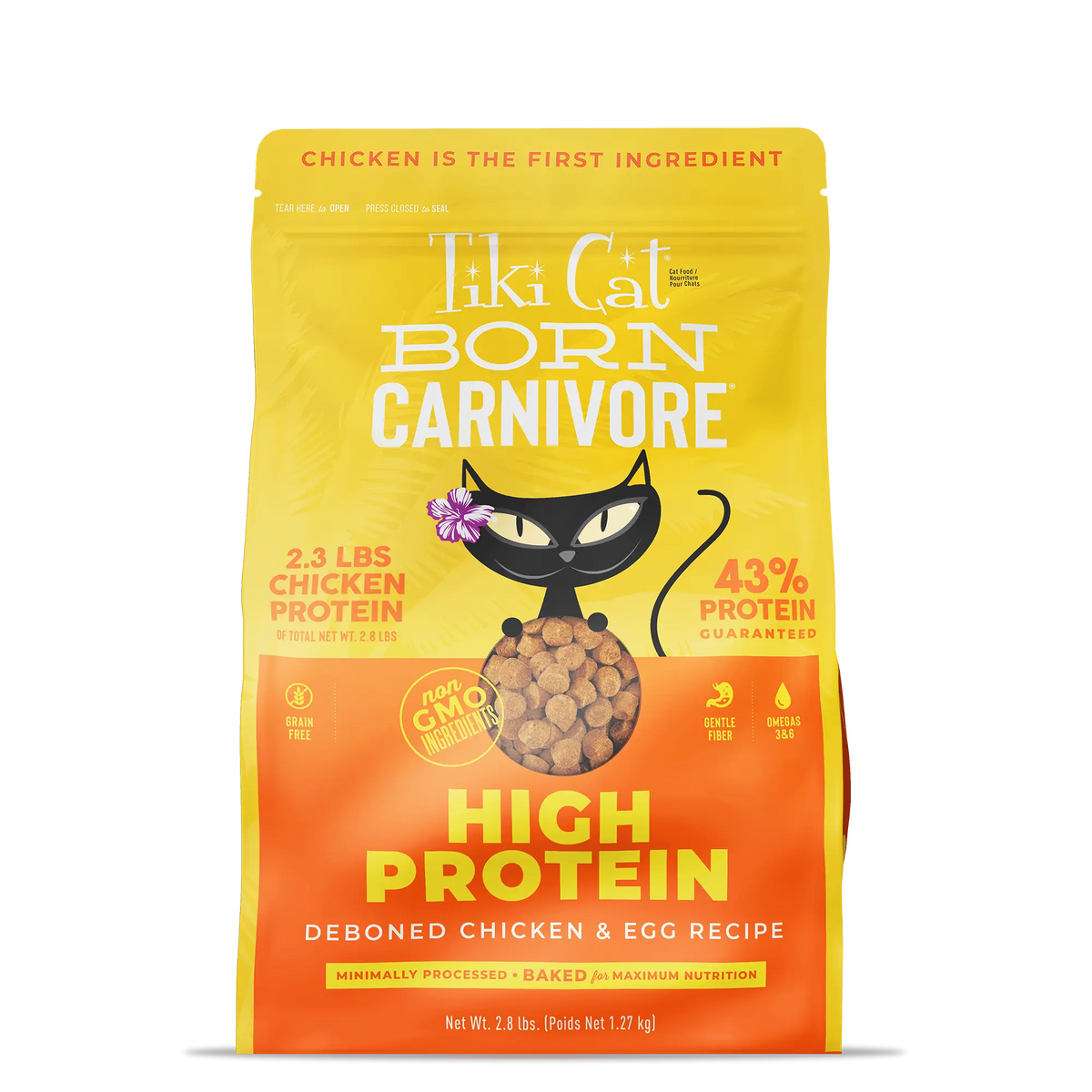 Tiki Cat | Born Carnivore High Protein, pollo deshuesado y huevo