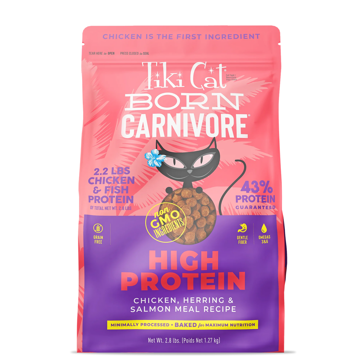 Tiki Cat | Born Carnivore High Protein, pollo, arenque y salmón