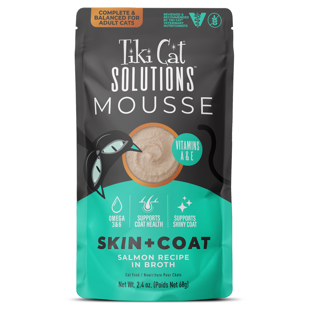 Tiki Cat | Special Mousse Skin & Coat, salmón
