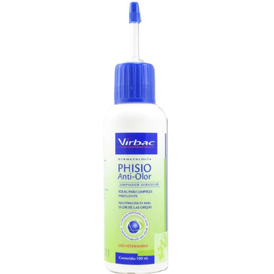 Virbac | Phisio Anti-Olor limpiador auricular para perros y gatos 100 ml – 100 ml