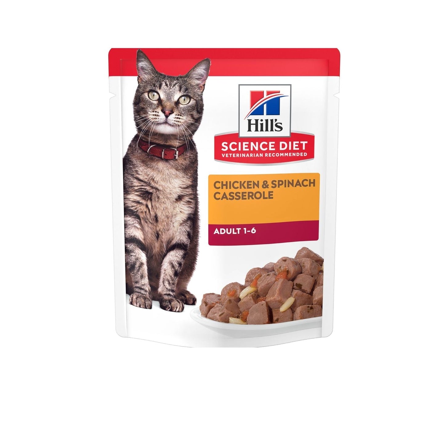 Hill's Science Diet | Alimento húmedo para gatos adultos Adult Tender Chicken Dinner (Pack de 6 sobres de 79.39g)