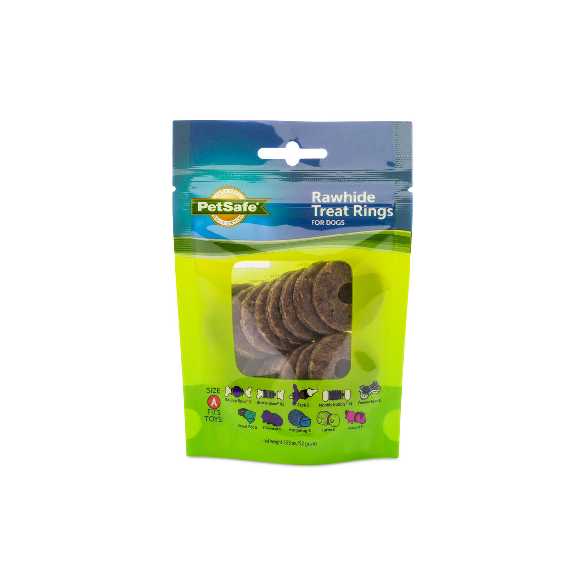 Busy Buddy® Natural Rawhide Rings, 16 Count