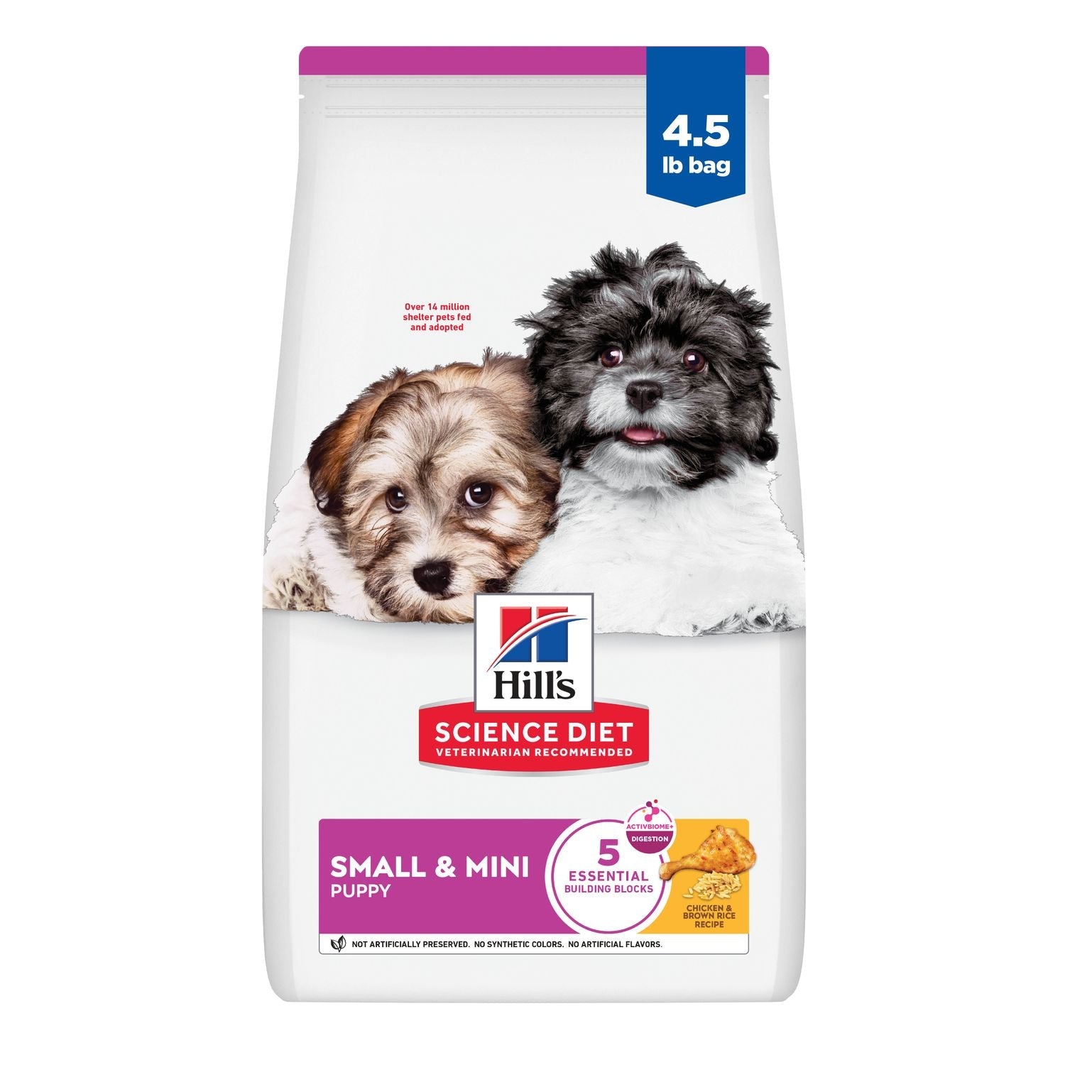Hill's Science Diet | Alimento seco para perros cachorros de razas pequeñas y miniatura Puppy Small & Mini. Receta de pollo, cebada y arroz integral