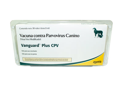 Zoetis Vanguard Plus CPV · envase frontal