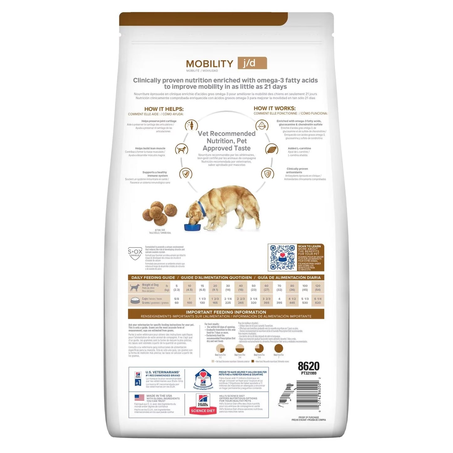 Hill's Prescription Diet | Alimento seco para perros Mobility j/d